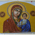 Religious character mosaic pattern for church